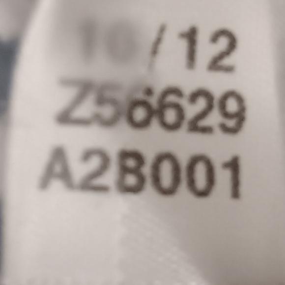 2012?? Ashworth Navy Blue White Stripe Polo Golf Shirt Preowned Men's Size Large - Picture 8 of 8